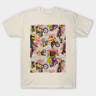 bike gang pattern T-Shirt